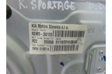 82480-3U120 ELEVALUNAS DELANTERO DERECHO KIA SPORTAGE (SL) Concept 4x2 2010 82480-3U120 200345 KIA - 3