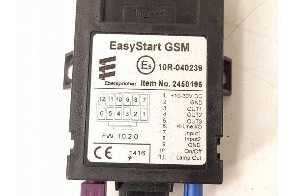 Parking heater Webasto Mercedes Benz ML W164 22451708 Catalog number of substitutes 12V