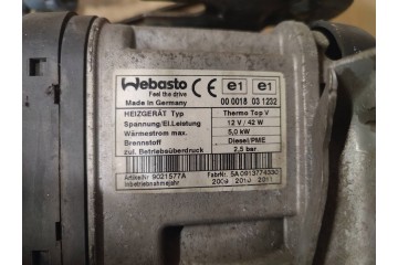 PARKING HEATER WEBASTO DIESEL THERMO TOP V 5 0kW 2 5BAR 7N0815065G Car type passenger cars