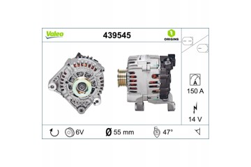 VALEO 439545 Alternator Generator 150A 14V for BMW 5 Touring E61 7 5 Sedan Catalog number of substitutes LAUBER 11 1904 HELLA 8E