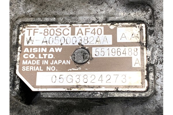 FIAT CROMA 55196488 2 4 200KM GEARBOX Product weight with unit packaging 35 kg
