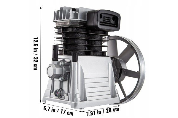 3KM 160PSI Compressor Head Aluminum Reciprocating Compressor Cooled Part manufacturer Vevor