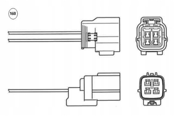 LAMBDA SENSOR MAZDA 6 GH 2 0 2009 2012 2 PLUGS Catalog number of substitutes 81824 884550203 ES345