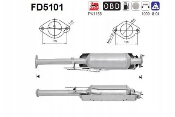 PARTICULATE FILTER FAP DPF FD5101 AS FORD Packaging status original