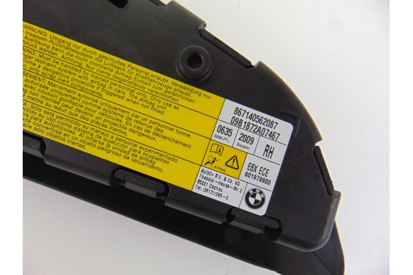 601978900  AIRBAG LATERAL DERECHO BMW SERIE 1 BERLINA (E81/E87) 118d 2010 601978900 202337 BMW - 1