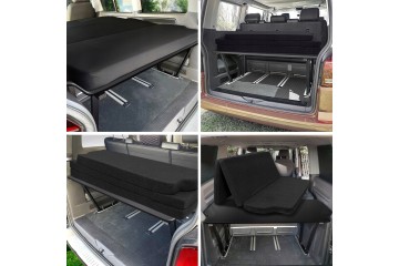 Camping bed for the trunk foldable mattress VW T6 MULTIVAN 2015 2019 Part manufacturer Omtec