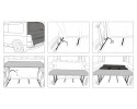 Camping bed for the trunk foldable mattress VW T6 MULTIVAN 2015 2019 EAN GTIN 5904708698253