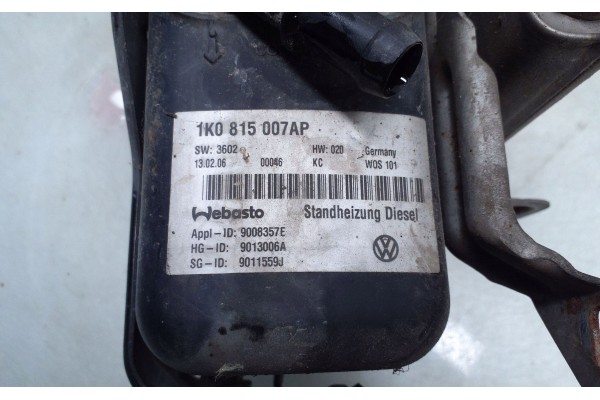 Calefactor Auxiliar (Webasto) Volkswagen Touran I 2005 1K0815007AP