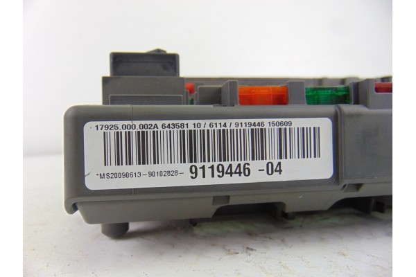 9119446 CAJA RELES / FUSIBLES BMW SERIE 1 BERLINA (E81/E87) 118d 2010 9119446 202350 BMW - 1