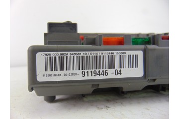 9119446 CAJA RELES / FUSIBLES BMW SERIE 1 BERLINA (E81/E87) 118d 2010 9119446 202350 BMW - 1