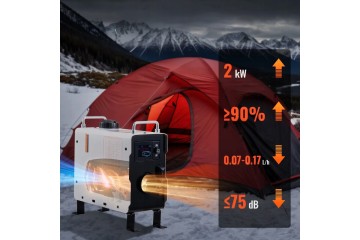 Calefactor diésel 2kW 12/24V con Bluetooth para coche, camión, autoc