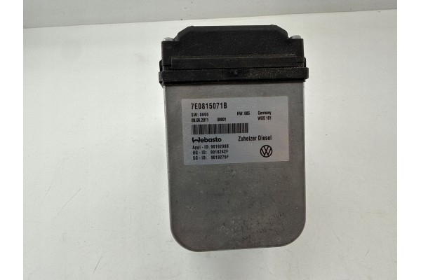 Volkswagen Amarok 2010 Parking heater Webasto Quality of parts according to GVO O original with manufacturer s logo OE