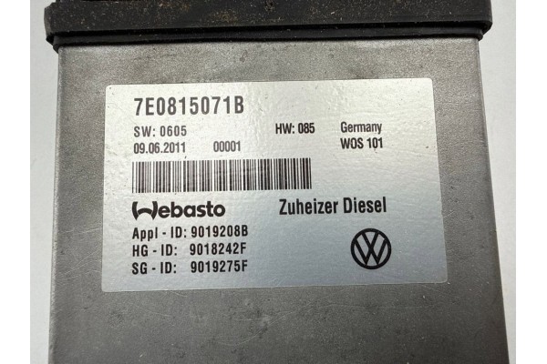 Juego de Llaves WEBASTO VW Amarok 2H 7E0815071B 2011