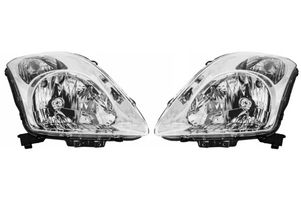 SUZUKI SWIFT 05 HEADLIGHTS FRONT LAMPS SET