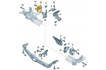 Cojín de motor derecho Audi A6 C7 A8 4G0 199 381 NF original