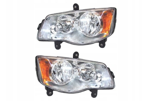 SET OF DODGE GRAND CARAVAN 2011 2019 HEADLIGHTS