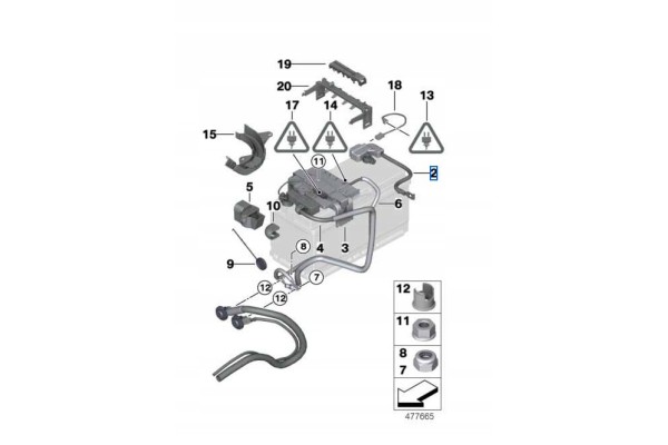 BMW OE Battery cable minus IBS E60 E70 ASO Part manufacturer BMW OE