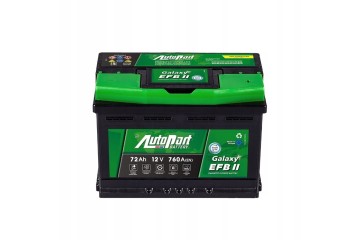 Battery Autopart Galaxy EFB II 12V 72Ah 760A P
