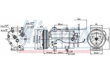 Nissens 89101 Compressor air conditioning Version European
