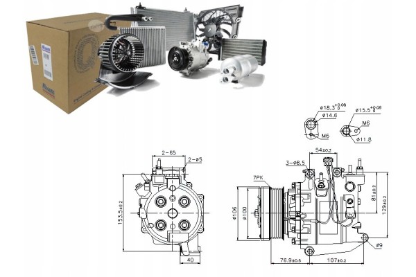 NISSENS AIR CONDITIONING COMPRESSOR HONDA CR V 07 EAN GTIN 5707286355965