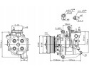 Compresor de aire acondicionado Nissens 89247 para Honda CR-V 07-