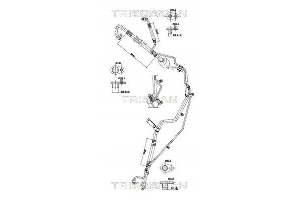 AIR CONDITIONING CABLE 9010 28078 TRISCAN PEUGEOT Packaging status original