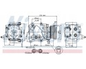 Compressor air conditioning NISSENS 89228 Part manufacturer Nissens