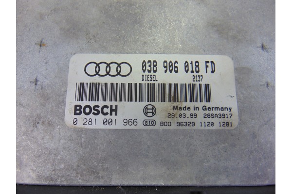 038906018FD  CENTRALITA MOTOR UCE AUDI A4 BERLINA (B5) 1.9 TDI 1999 038906018FD 201178 AUDI - 1