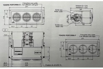 UNIVERSAL ADDITIONAL WATER HEATER 12V 6KW F Catalog number of the part 26204f