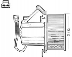 BLOWER AIR SUPPLY FAN DEA02008 DENSO