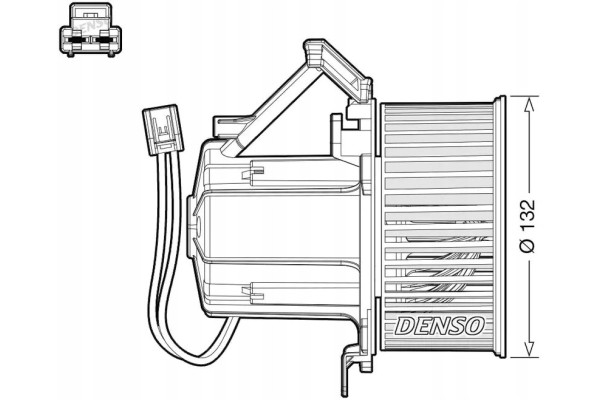 BLOWER AIR SUPPLY FAN DEA02008 DENSO Packaging status original