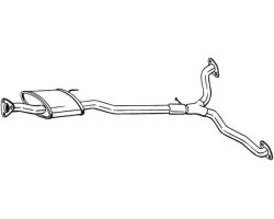Middle exhaust silencer BOSAL BOS285 387