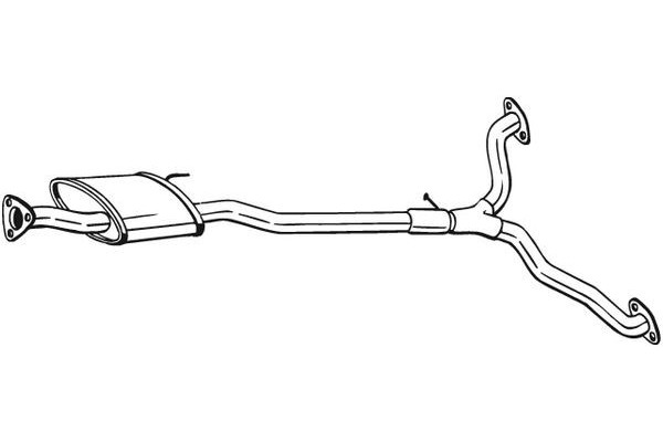 Middle exhaust silencer BOSAL BOS285 387