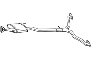 Middle exhaust silencer BOSAL BOS285 387
