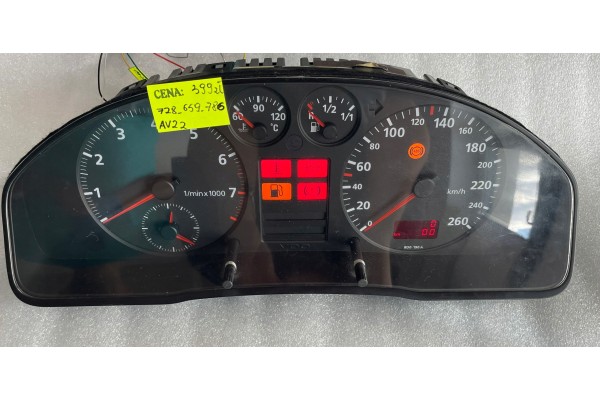 Counter clocks Audi A4 B5 8D0919033C MILEAGE 0km