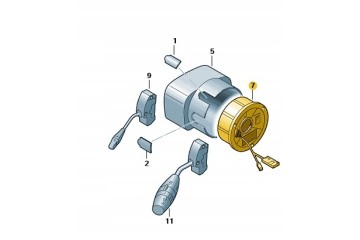 Horn slip ring VW Crafter 2E0419693C New original product Car type buses trucks cargo vans RVs