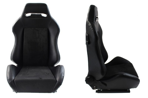 Sports chair R LOOK Leather Black Car type 4x4 SUV cargo vans passenger cars