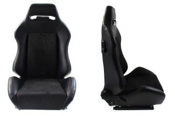 Sports chair R LOOK Leather Black Car type 4x4 SUV cargo vans passenger cars