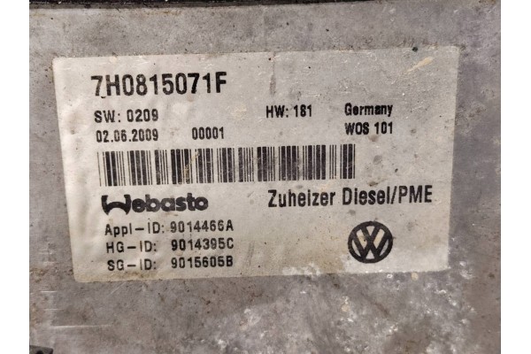 Bomba de Calefacción Webasto 7H0815071F VW Transporter T5 2.5 TDI