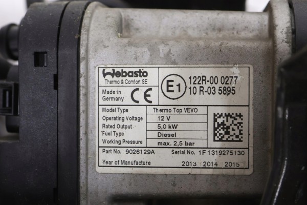 Skoda Yeti 5L webasto 1K0815005MP Catalog number of the part 1K0815005MP