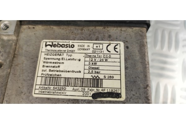 8Z0815069 64329D webasto parking heater AUDI A2 8Z0 1 4 TDI 1999 2005 Part manufacturer Webasto