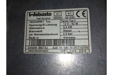 Set Webasto Thermo Top C 5,2 kW Universal Analógico 12V SIN CONTROL