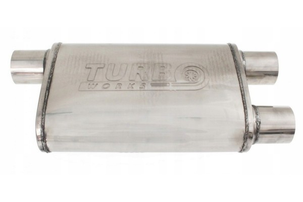 Silencer for throttle TurboWorks 76mm 304SS Product weight with unit packaging 2 kg