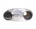 Silencer for throttle TurboWorks 76mm 304SS Installation side multipurpose