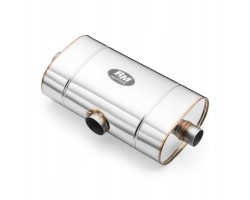 RM MOTORS TRANSVERSE MUFFLER 1x76mm 2x63mm 50cm