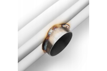 RM MOTORS TRANSVERSE MUFFLER 1x76mm 2x63mm 50cm Part manufacturer RM Motors