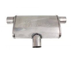 Rear Center Silencer 63 5mm TurboWorks LT 304SS 355mm
