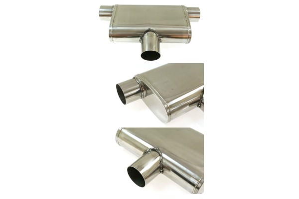 Rear Center Silencer 63 5mm TurboWorks LT 304SS 355mm Product weight 4 82 kg