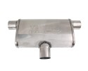 Silenciador Central Trasero 63,5mm (2.5 pulgadas) TurboWorks 304SS 355