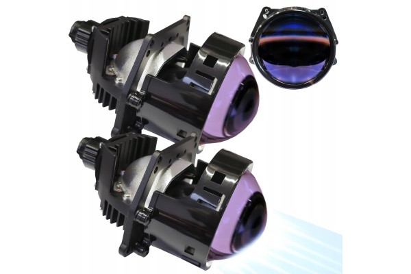 Lenses Projectors Bi LED 3 inch 50 W 6000K Set CANBUS Thread Adapters